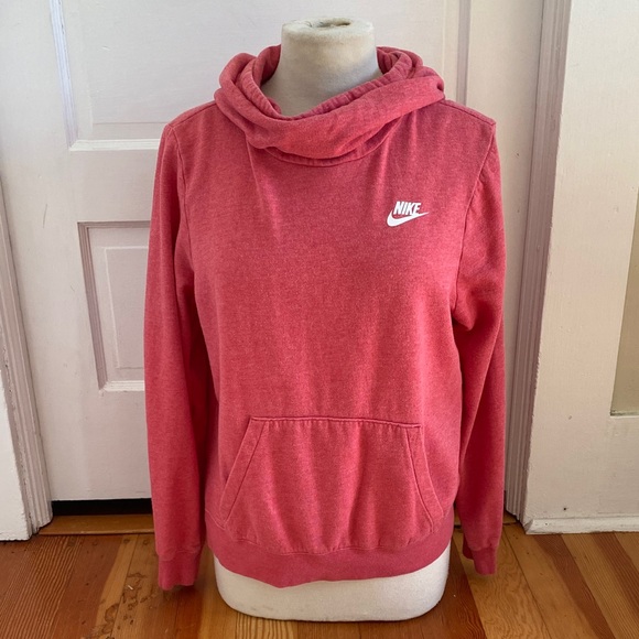 Nike Women's Funnel Neck Hooded Pullover Sweatshirt Medium - Picture 1 of 5